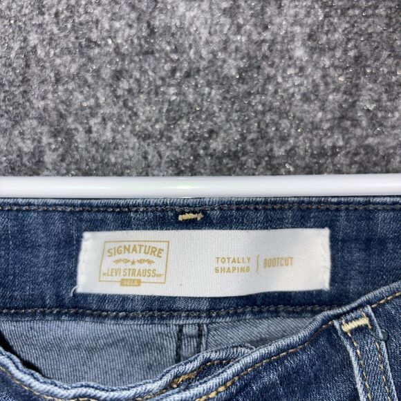 Levi's Totaling Shaping Jeans Womens Size 34 Blue Bootcut Stretch - Picture 3 of 9